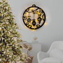 Wallity Accesorio Decorativo de Pared de Metal XMASBLACK - 028 Negro 60 x 64 cm